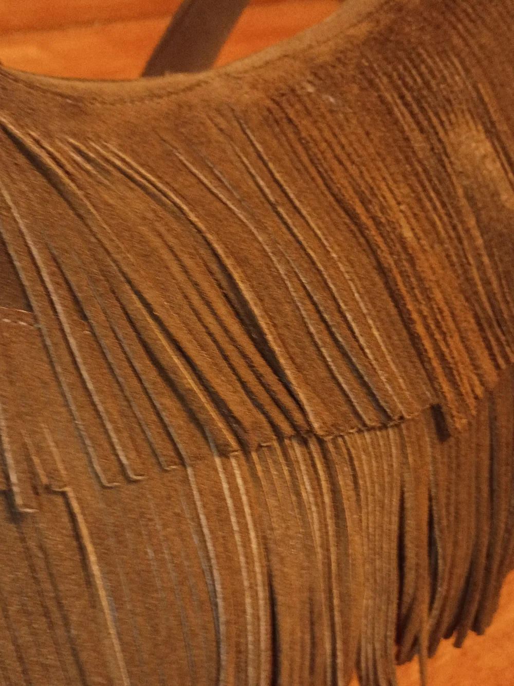 Minnetonka Tan Suede Fringe Hobo